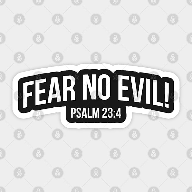 Fear No Evil | Christian Sticker by ChristianLifeApparel